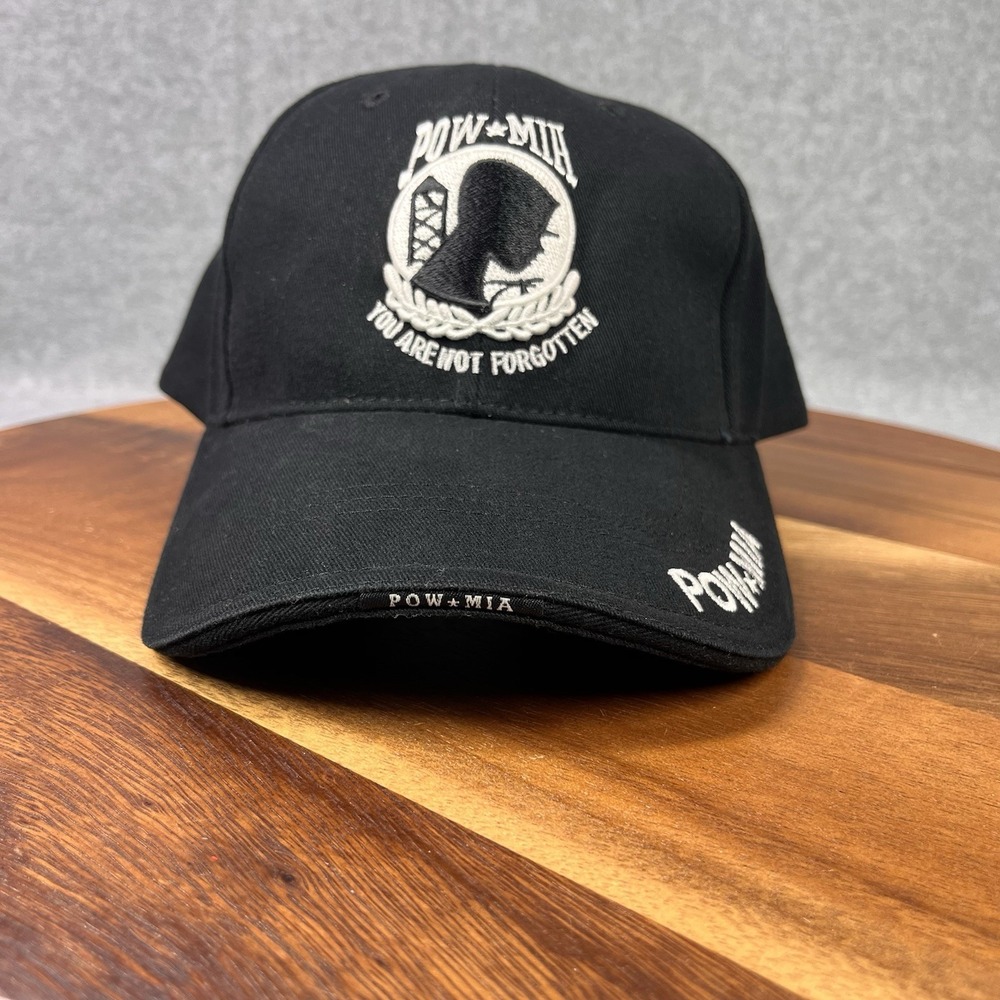 Rothco Embroidered POW‎ MIA You Are Not Forgotten Black Baseball Hat Adjustable